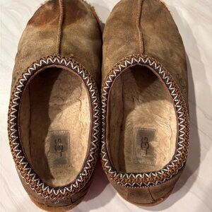 UGG Tasman Women’s Suede Shearling Slippers Brown | Cozy Mule House Shoes